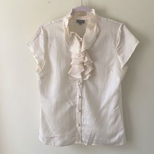 Vintage Talbots Blouse Silk/Cotton S